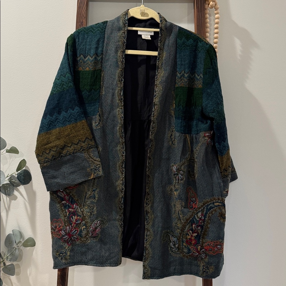 Soft Surroundings Wool Embroidered Jacket 🥀